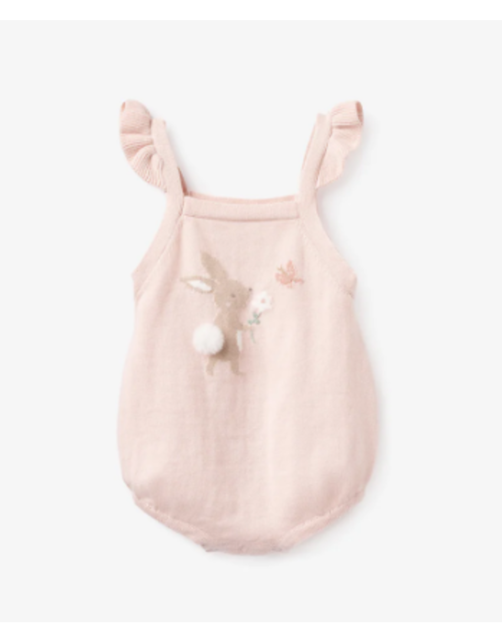 Elegant Baby Garden Picnic Bunny Knit Bubble, 3-6 mo.