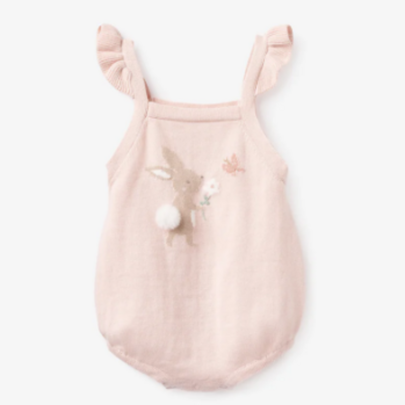 Elegant Baby Garden Picnic Bunny Knit Bubble, 3-6 mo.