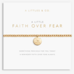A Littles & Co. a little Faith Over Fear bracelet, gold