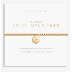 A Littles & Co. a little Faith Over Fear bracelet, gold