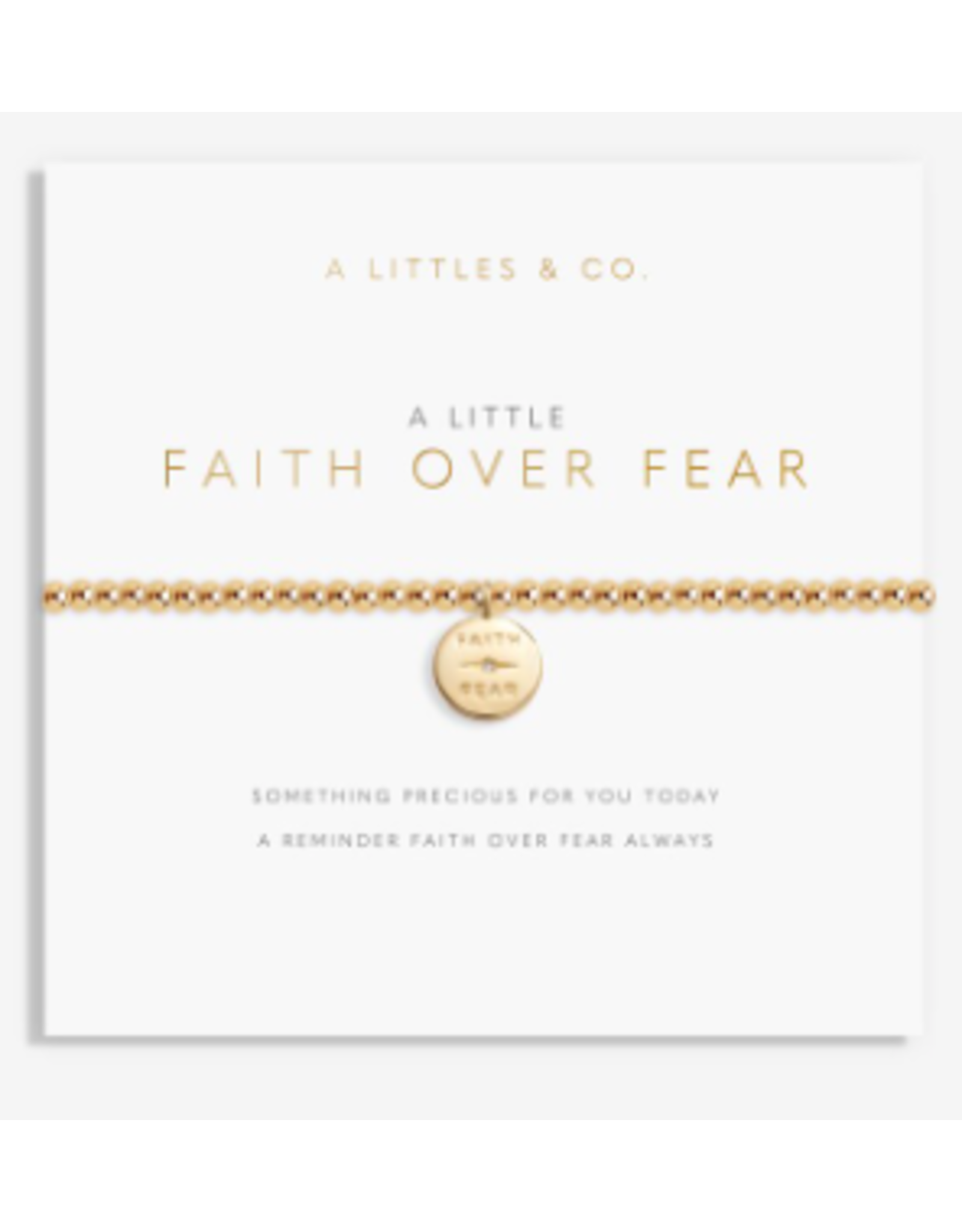 A Littles & Co. a little Faith Over Fear bracelet