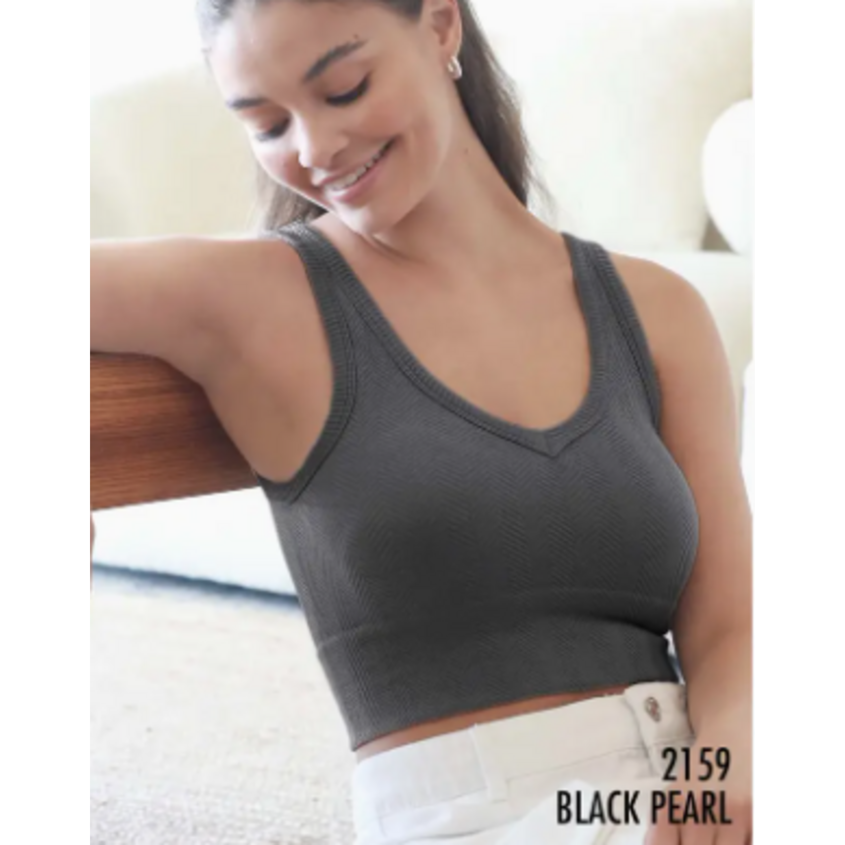 NIKIBIKI NikiBiki Herringbone Crop Top