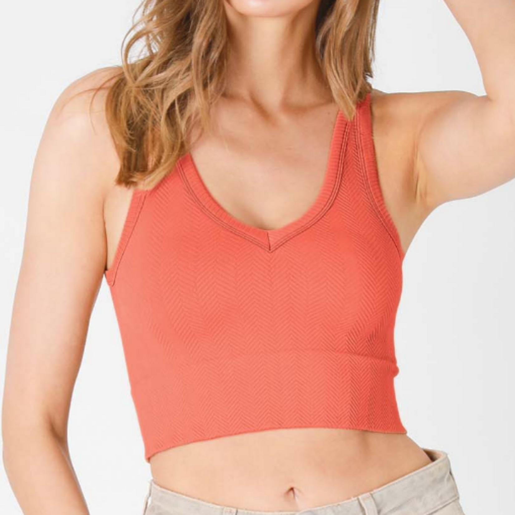 NIKIBIKI NikiBiki Herringbone Crop Top