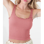 NIKIBIKI Lettuce Edge Crop Top,
