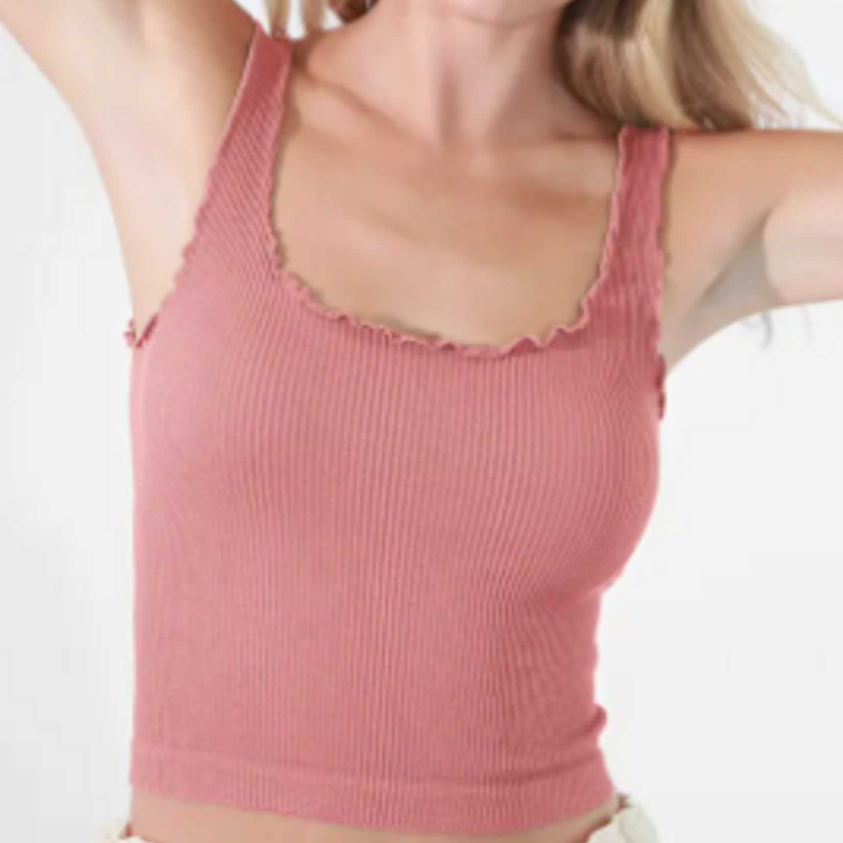 NIKIBIKI NikiBiki Lettuce Edge Crop Top,