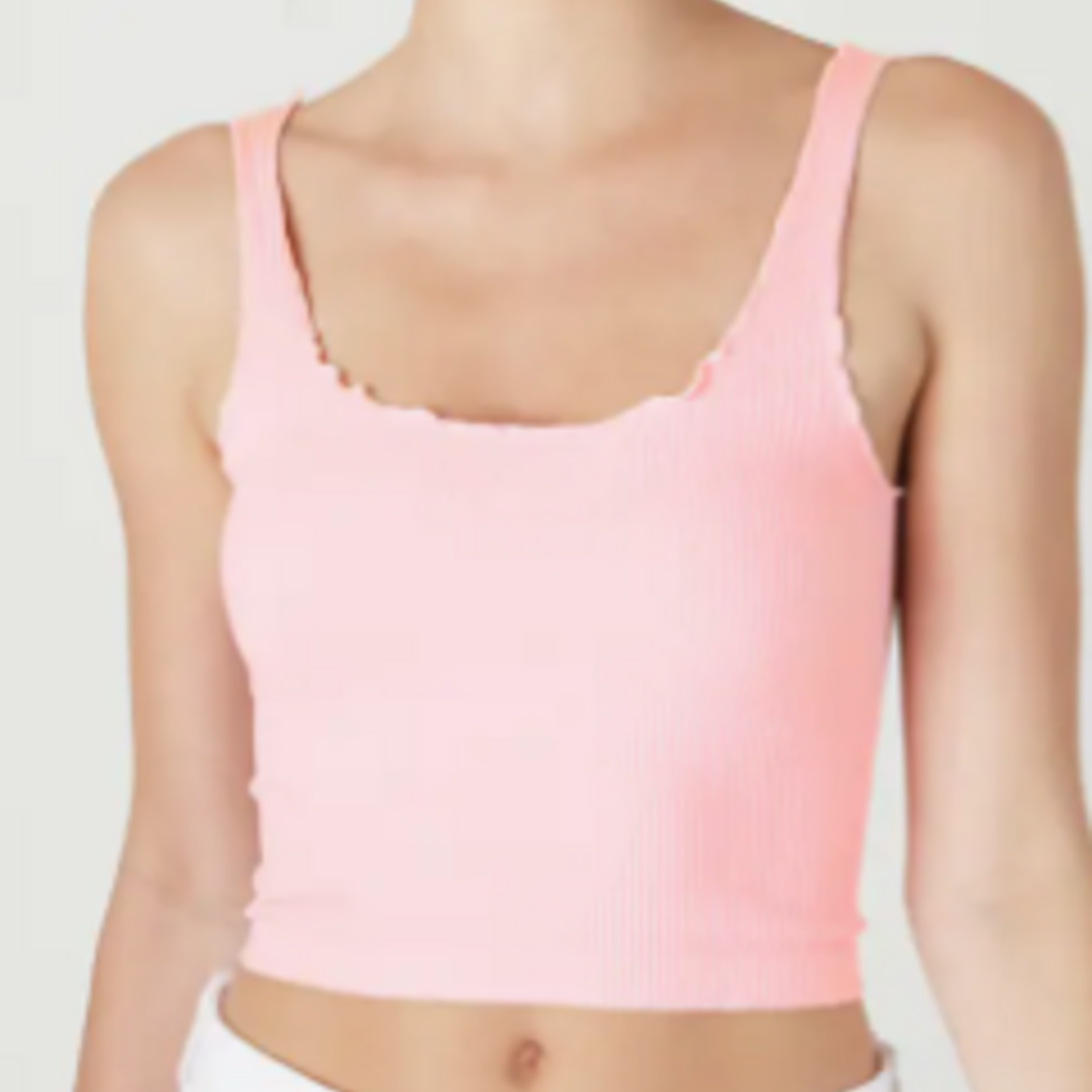 NIKIBIKI NikiBiki Lettuce Edge Crop Top,