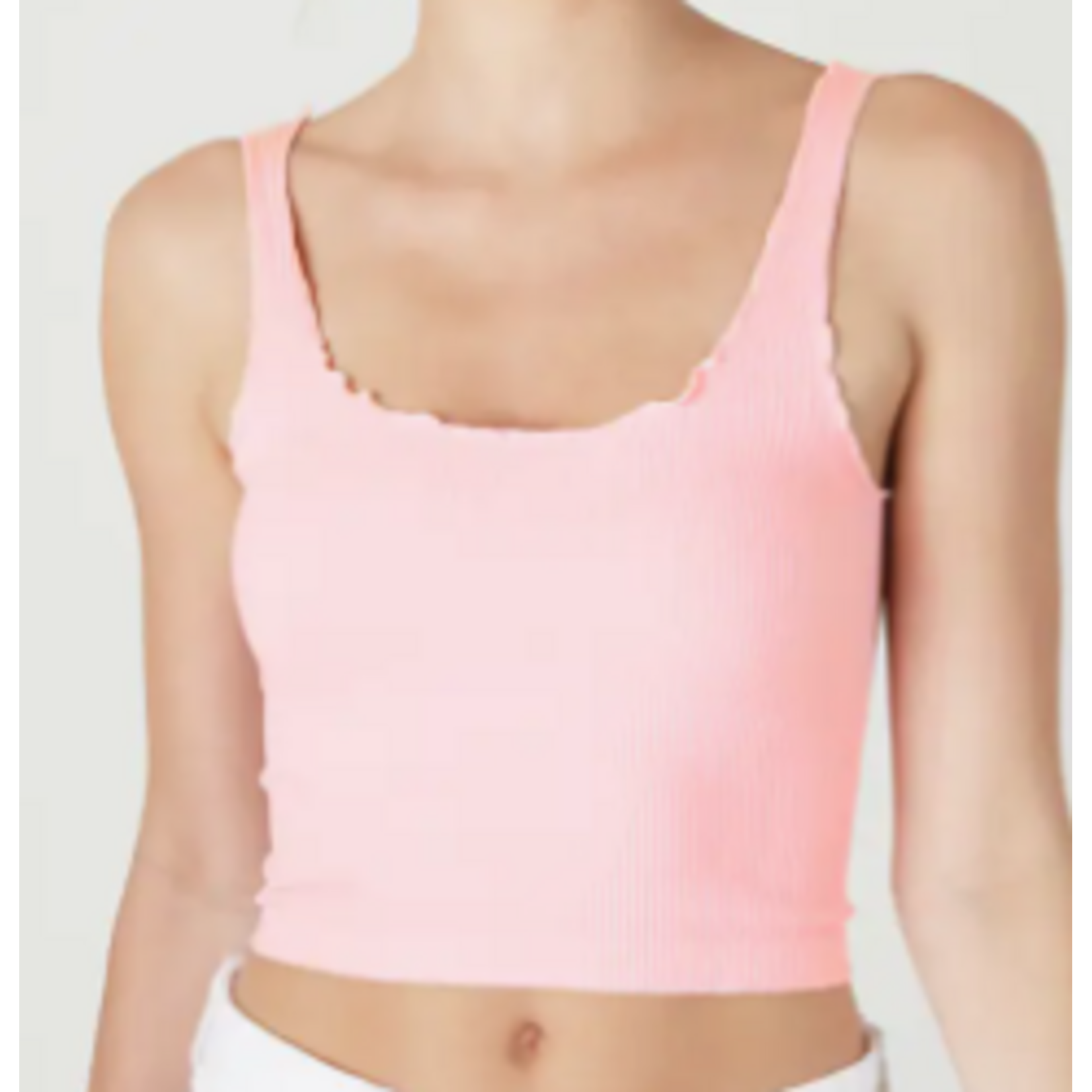 NIKIBIKI NikiBiki Lettuce Edge Crop Top,