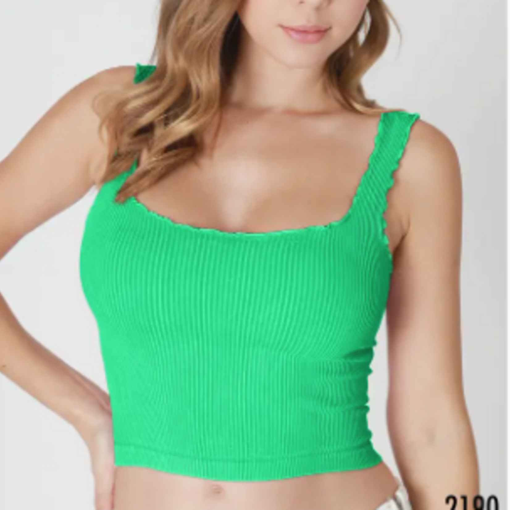 NIKIBIKI NikiBiki Lettuce Edge Crop Top,
