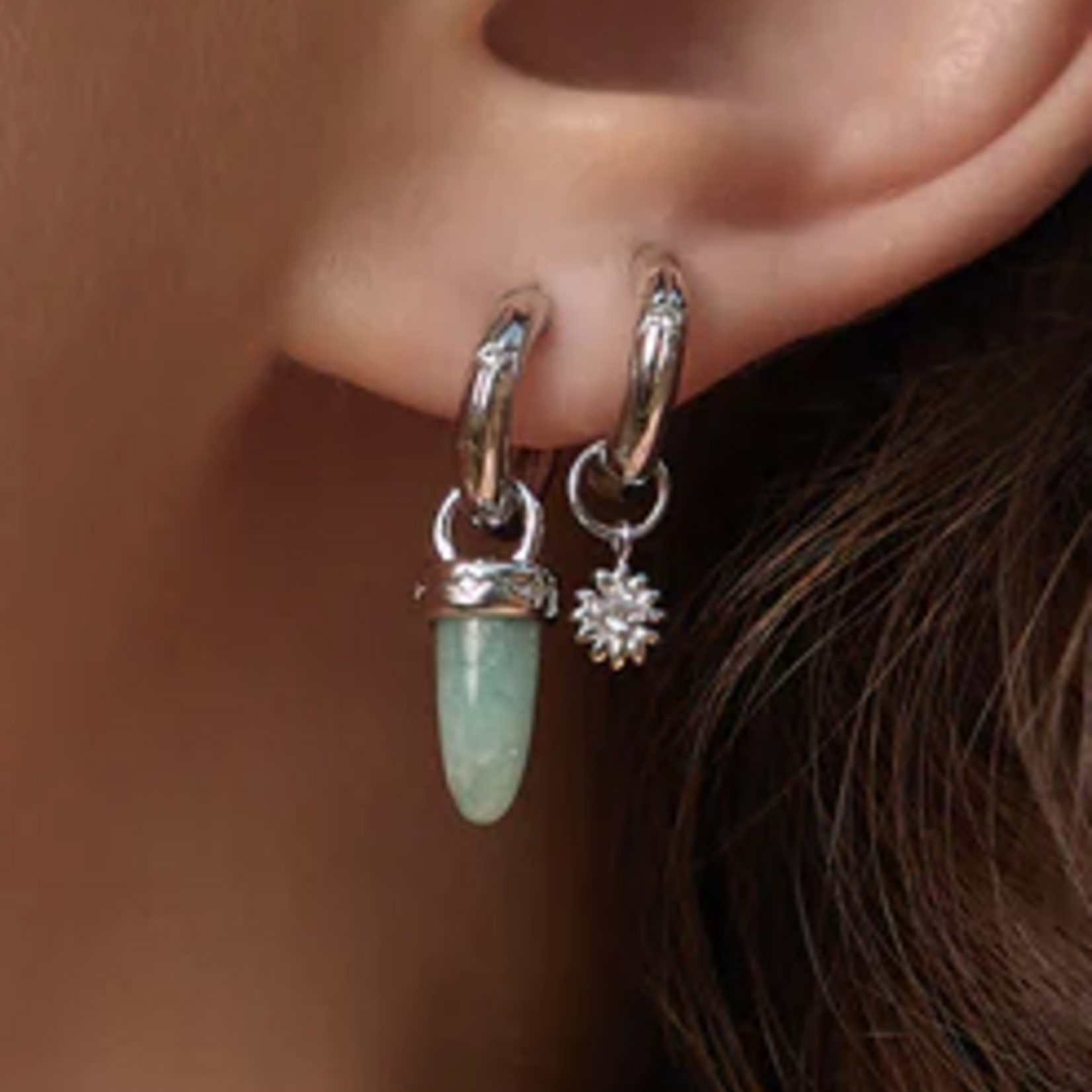 Ania Haie Ania Haie Pop Charms Daisy Earring Charm, silver