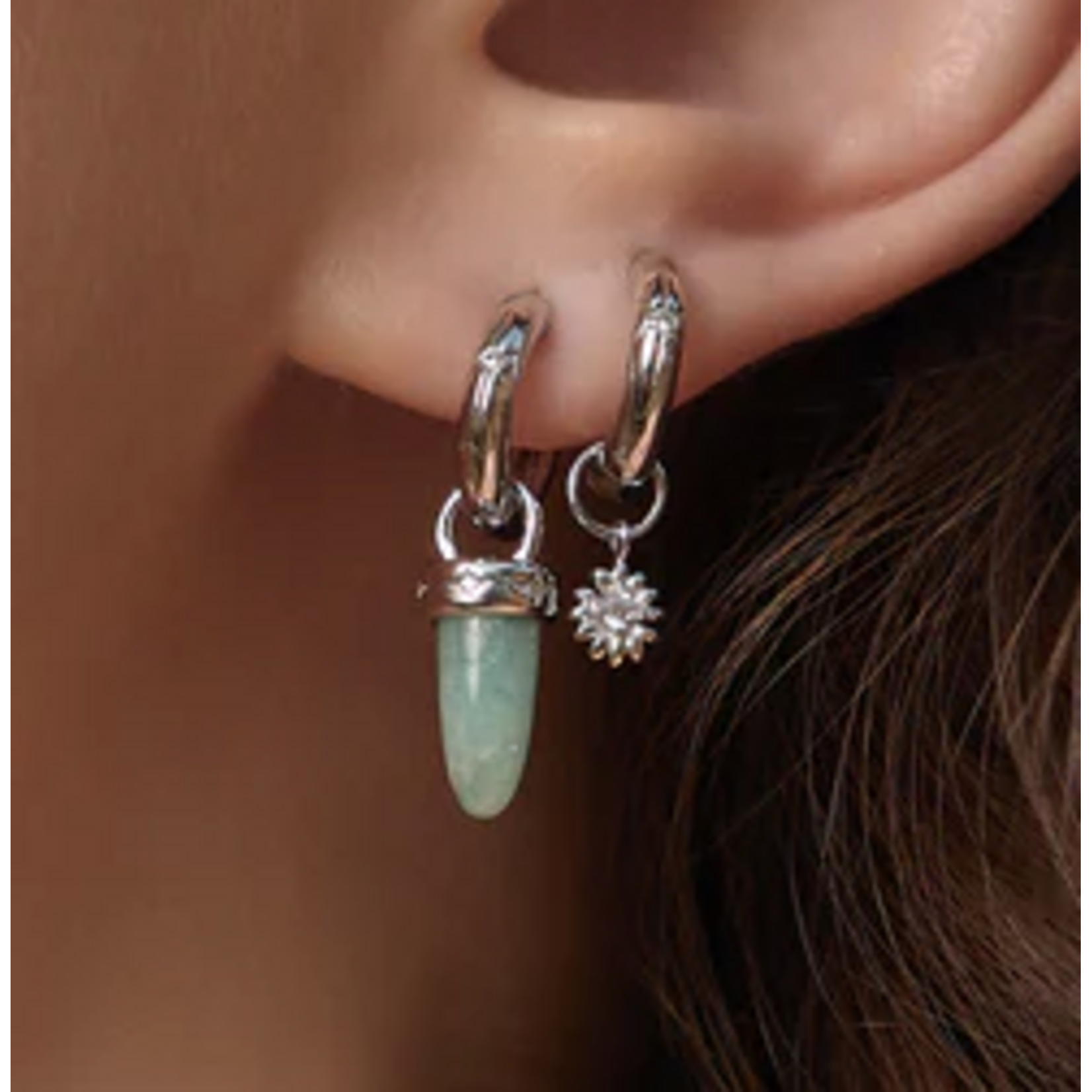 Ania Haie  Pop Charms Daisy Earring Charm, silver