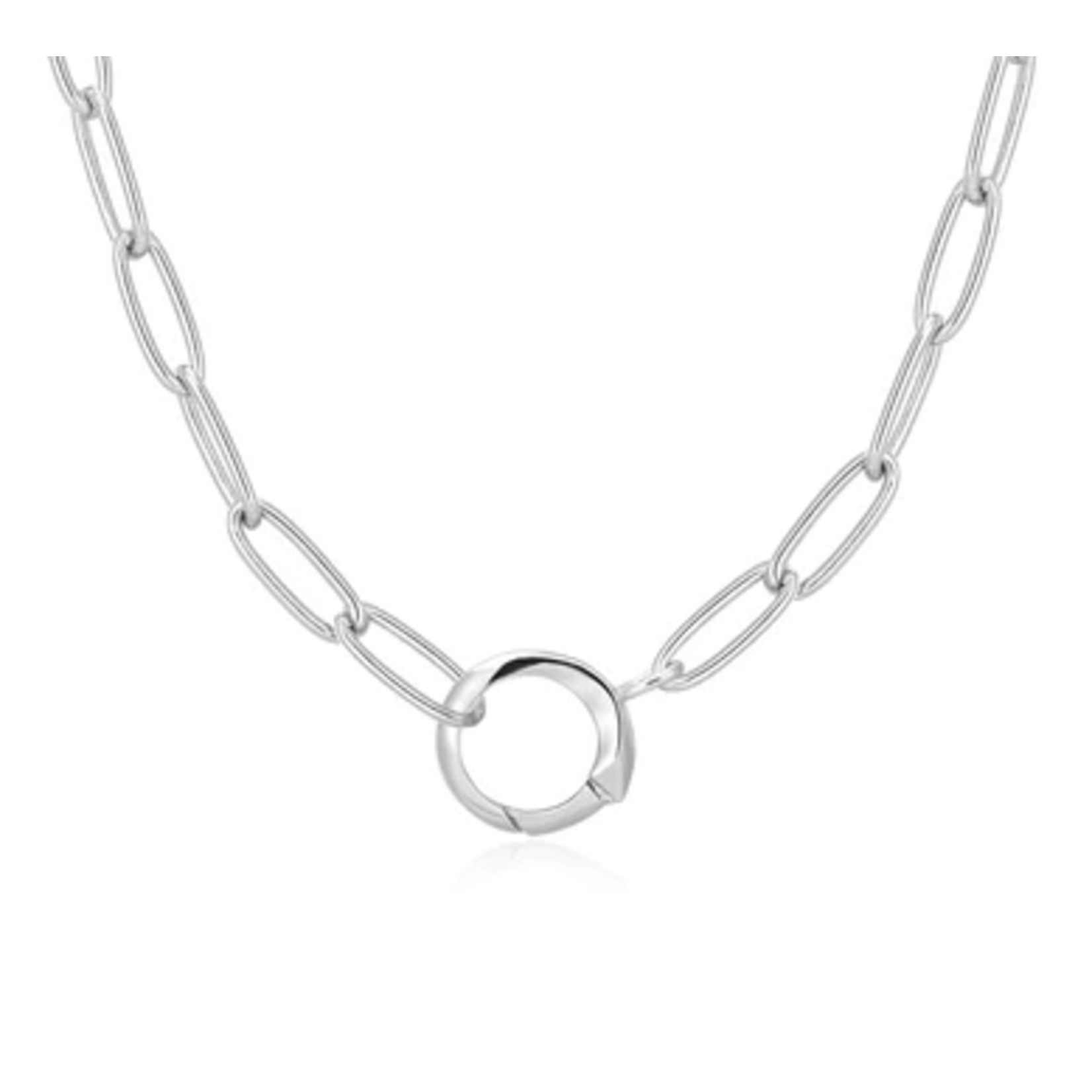 Ania Haie  Pop Charms Link Charm Chain Connector Necklace, silver