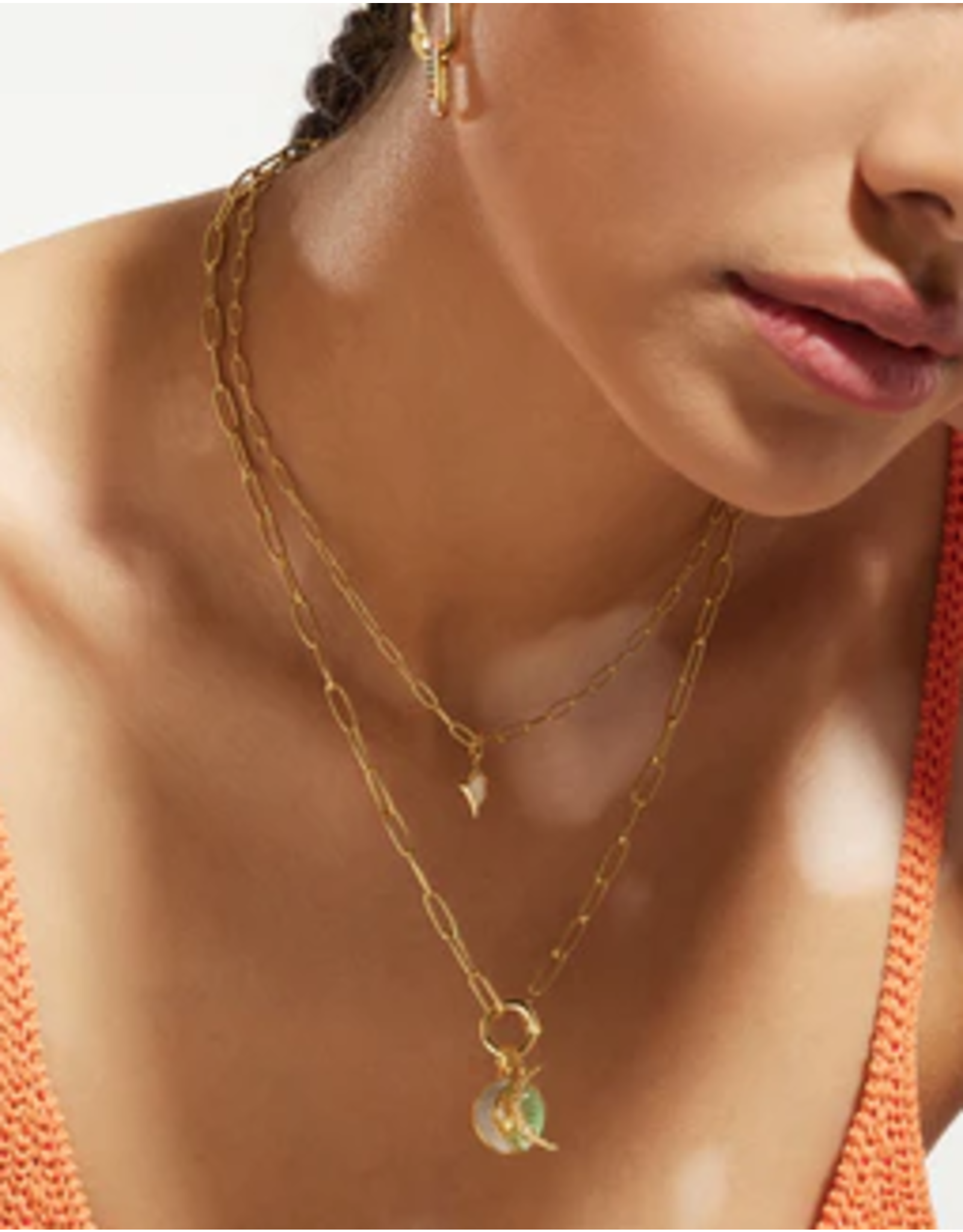 Ania Haie Ania Haie Pop Charms Link Charm Chain Connector Necklace, gold