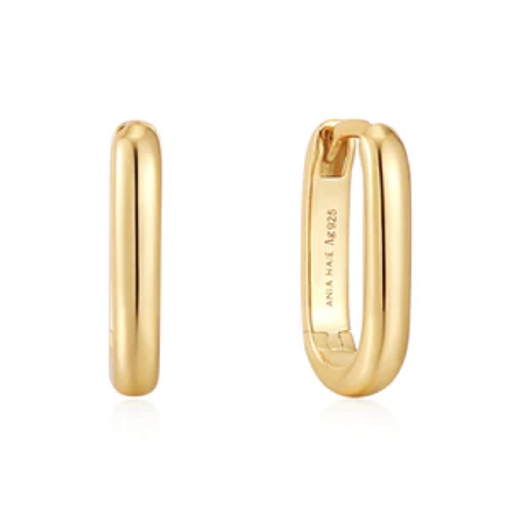 Ania Haie Ania Haie Pop Charms Oval Hoop Earrings, gold