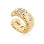 Ania Haie Ania Haie Modern Muse Wide Sparkle Ear Cuff, gold