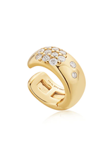 Ania Haie Ania Haie Modern Muse Wide Sparkle Ear Cuff, gold