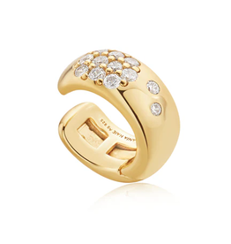 Ania Haie Ania Haie Modern Muse Wide Sparkle Ear Cuff, gold