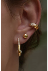 Ania Haie Ania Haie Modern Muse Wide Sparkle Ear Cuff, gold