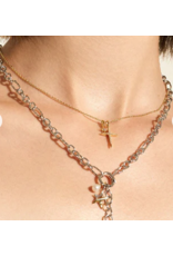 Ania Haie Ania Haie Pop Charms Mini Link Charm Chain Necklace, gold