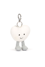 Jellycat Amuseable Heart Bag Charm, Cream