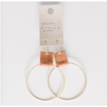 Leslie Curtis Jewelry Designs LC Laura Earrings, gold/leather