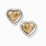 Brighton Brighton Pretty Tough Petite Heart Post Earrings