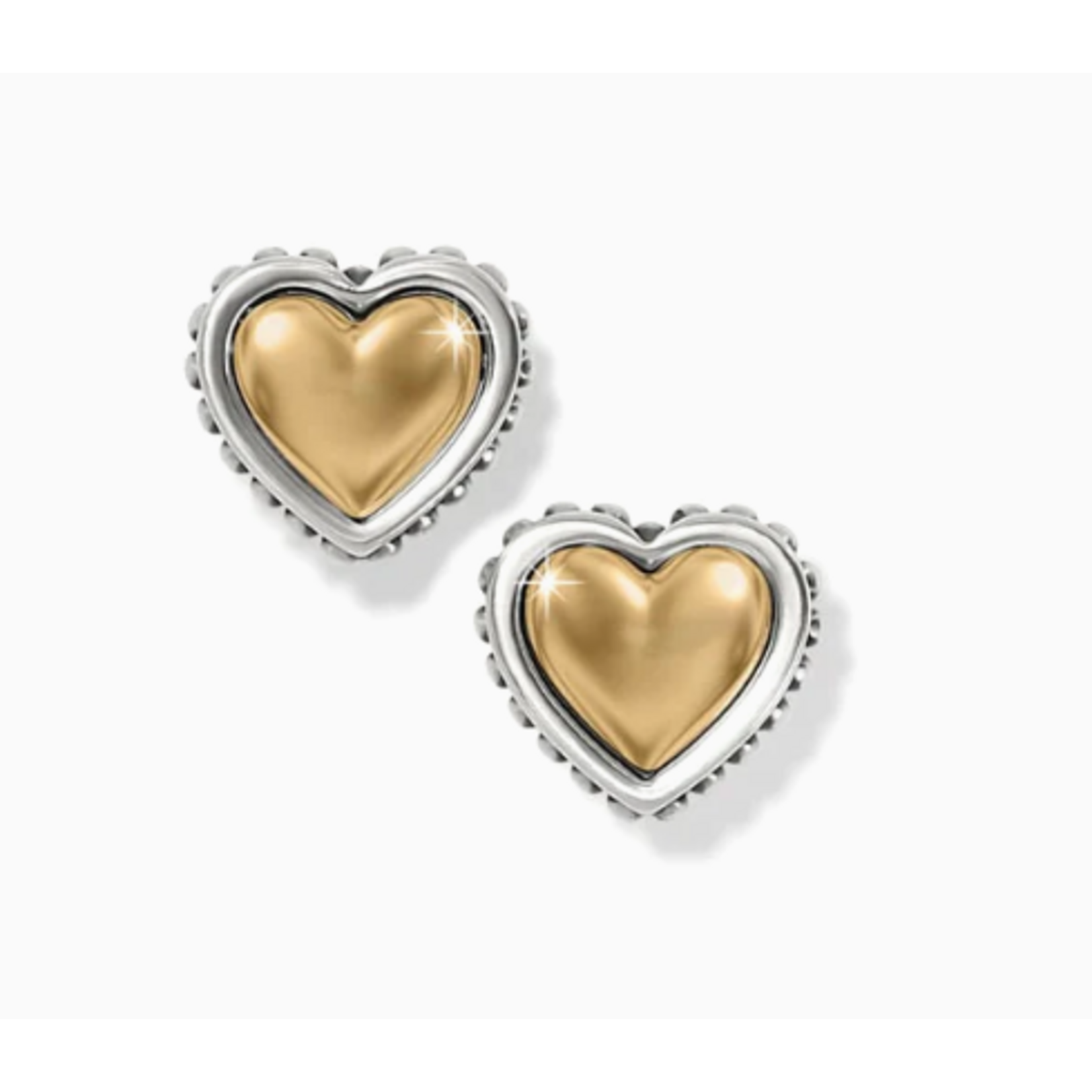 Brighton Brighton Pretty Tough Petite Heart Post Earrings