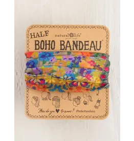 Natural LIfe Half Boho Bandeau, Folk Flower Patchwork