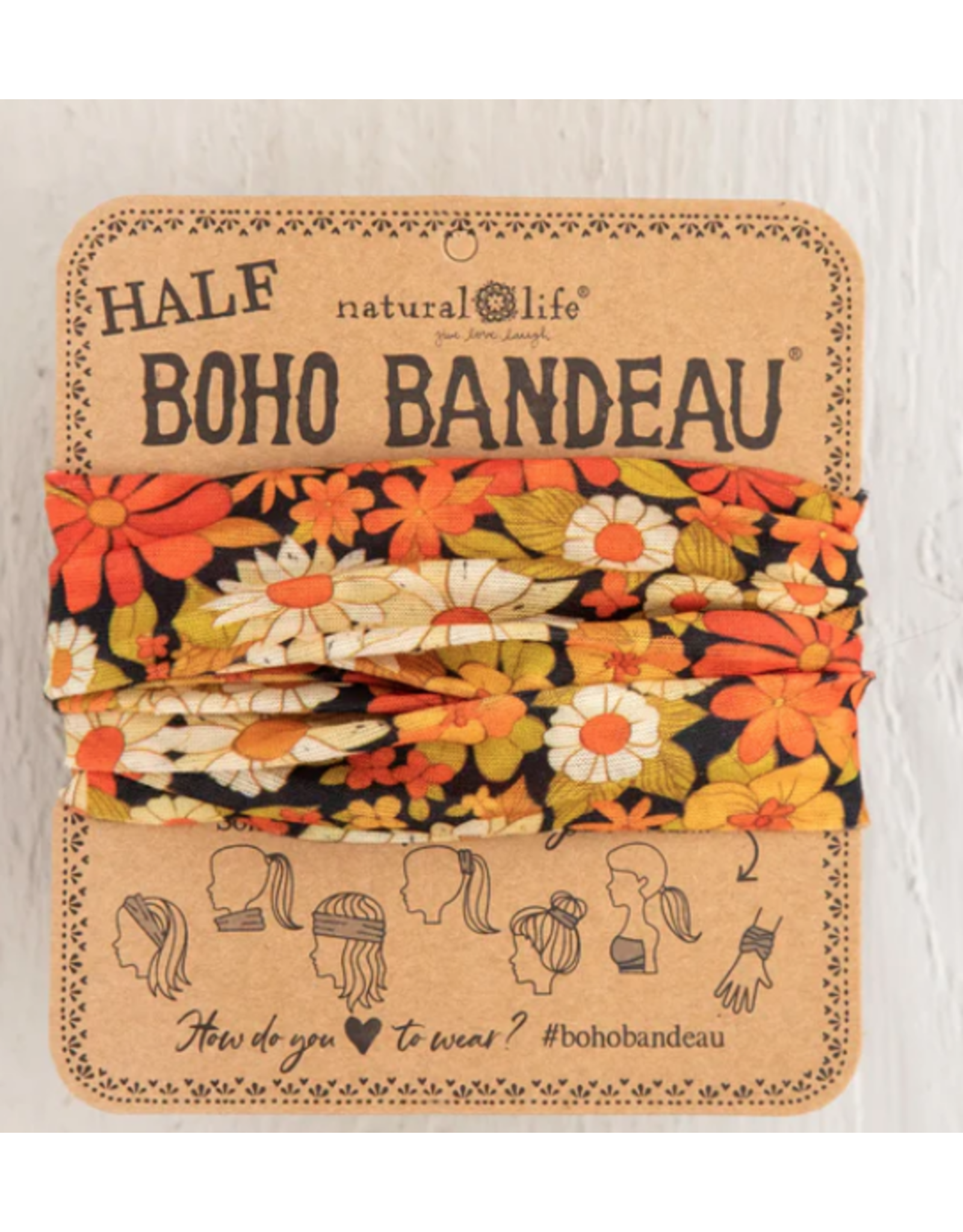 Natural LIfe Half Boho Bandeau, Ditsy Garden