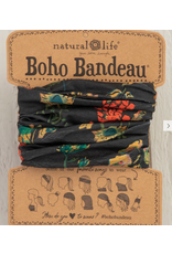 Natural LIfe Boho Bandeau, Charcoal Floral