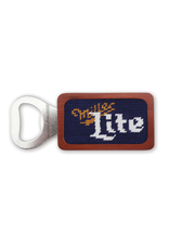 Smathers & Branson S&B Needlepoint Bottle Opener, Miller Lite