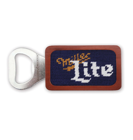 Smathers & Branson S&B Needlepoint Bottle Opener, Miller Lite