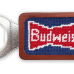 Smathers & Branson S&B Needlepoint Bottle Opener, Budweiser Vintage Bowtie (Classic Navy)