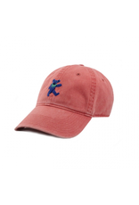 Smathers & Branson S&B Needlepoint Ball Hat, Dancing Bear on Nantucket Red