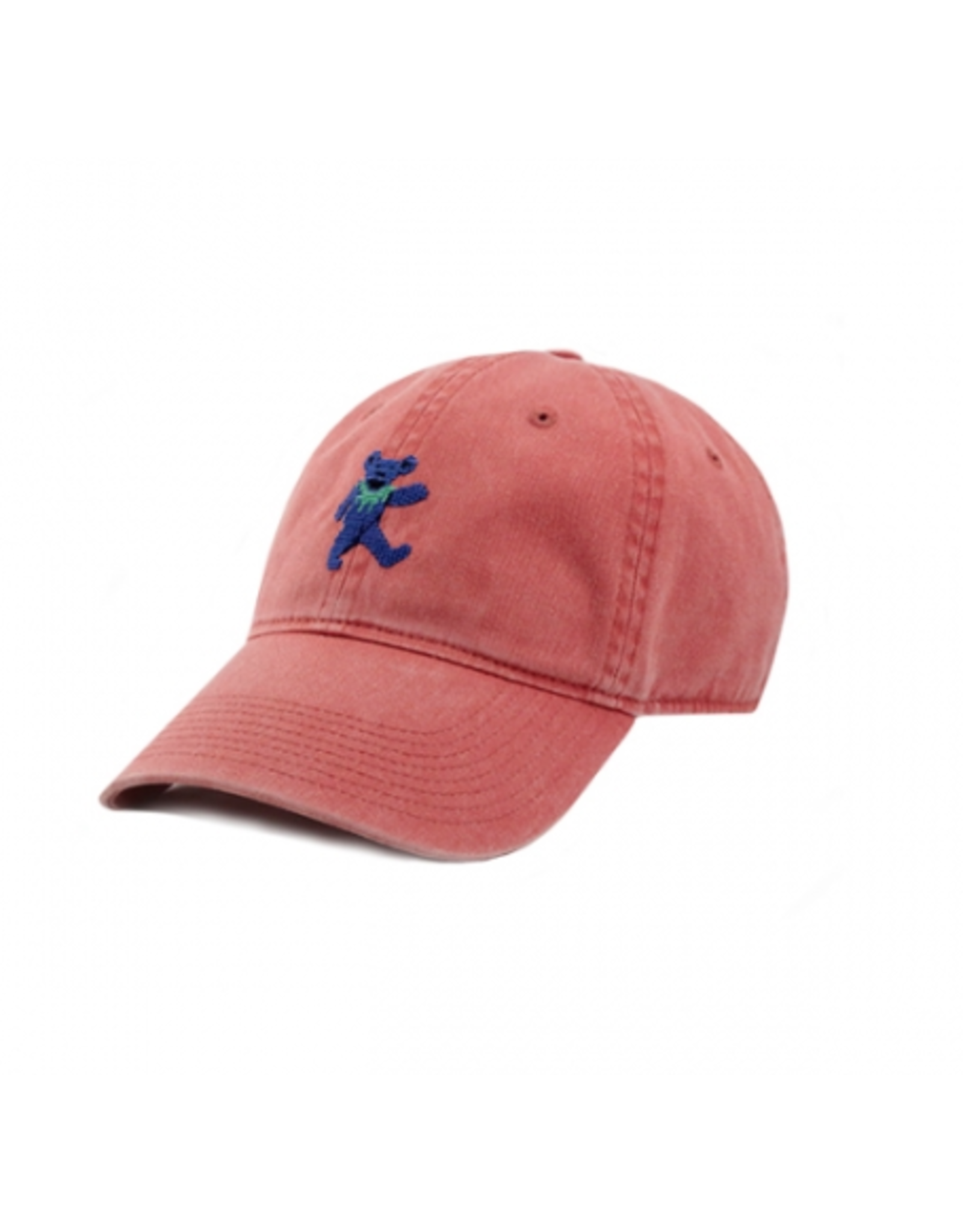 Smathers & Branson S&B Needlepoint Ball Hat, Dancing Bear on Nantucket Red