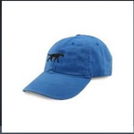 Smathers & Branson S&B Needlepoint Ball Hat, Black Lab on Royal Blue