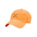 Smathers & Branson S&B Needlepoint Performance Hat, Crossed Clubs on Apricot