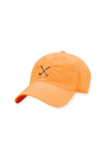 Smathers & Branson S&B Needlepoint Performance Hat, Crossed Clubs on Apricot
