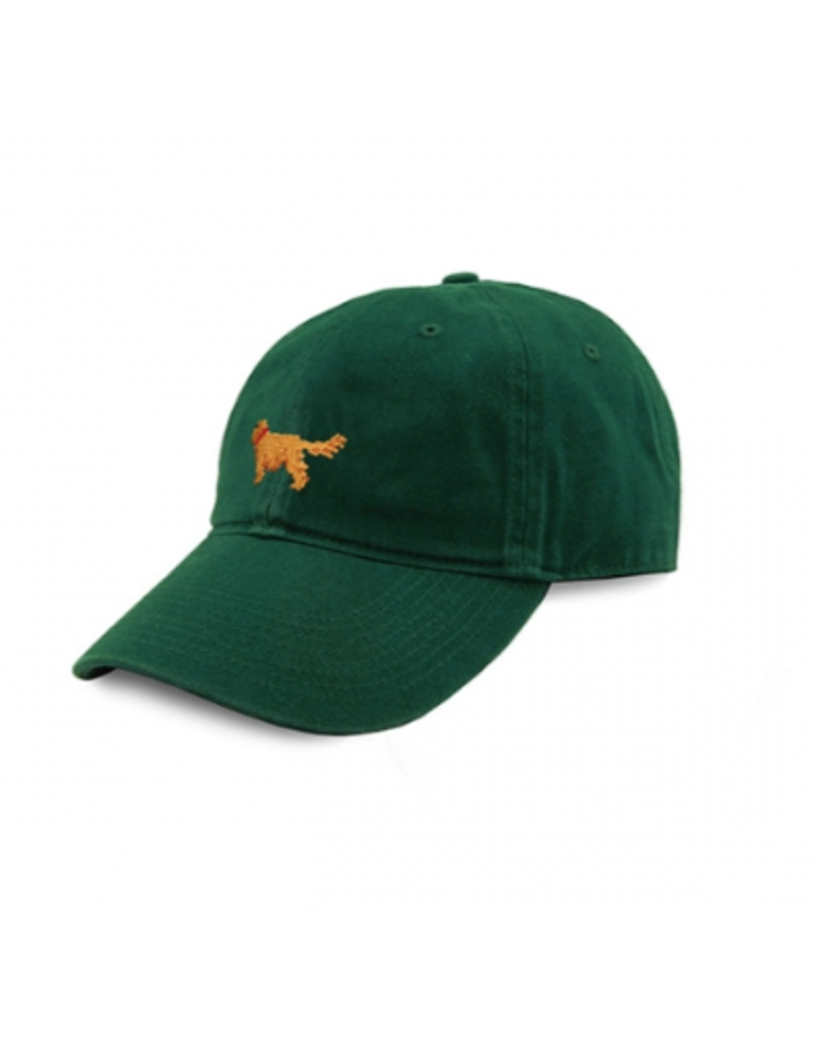 Smathers & Branson S&B Needlepoint Ball Hat, Golden Retriever on Hunter