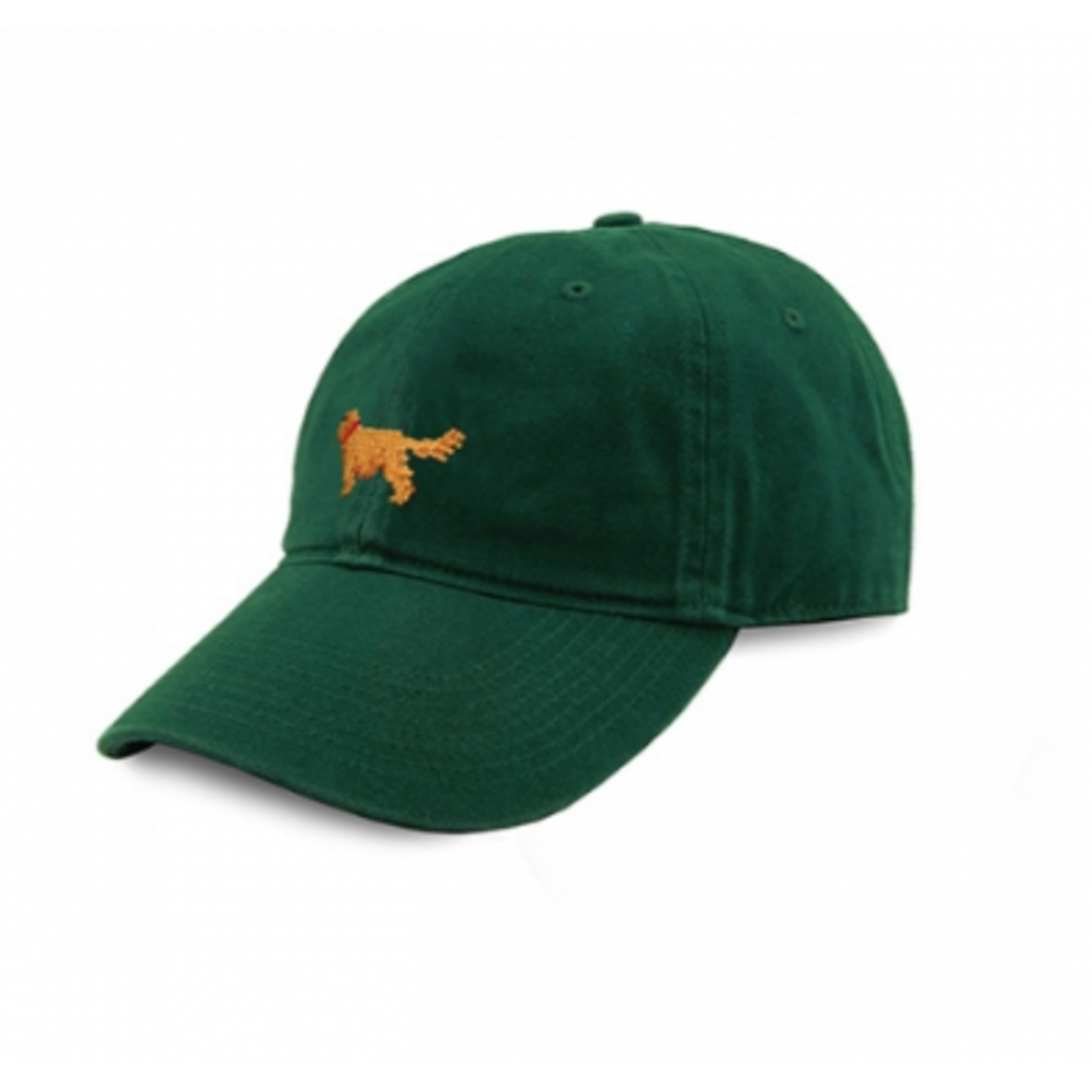 Smathers & Branson S&B Needlepoint Ball Hat, Golden Retriever on Hunter