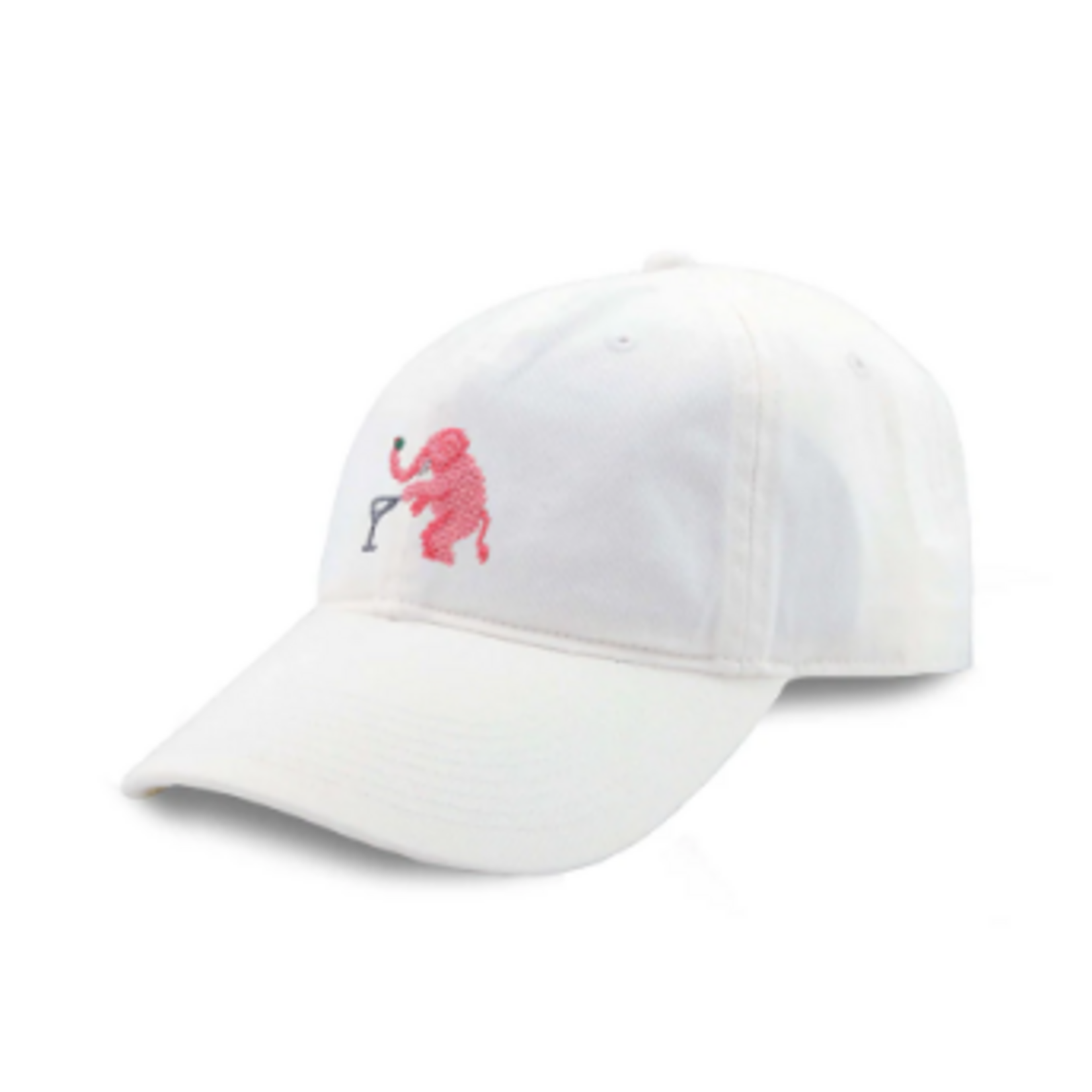 Smathers & Branson S&B Needlepoint Ball Hat, Elephant Martini Hat (white)