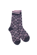 World's Softest Socks Holiday Confetti Socks, diamond denim