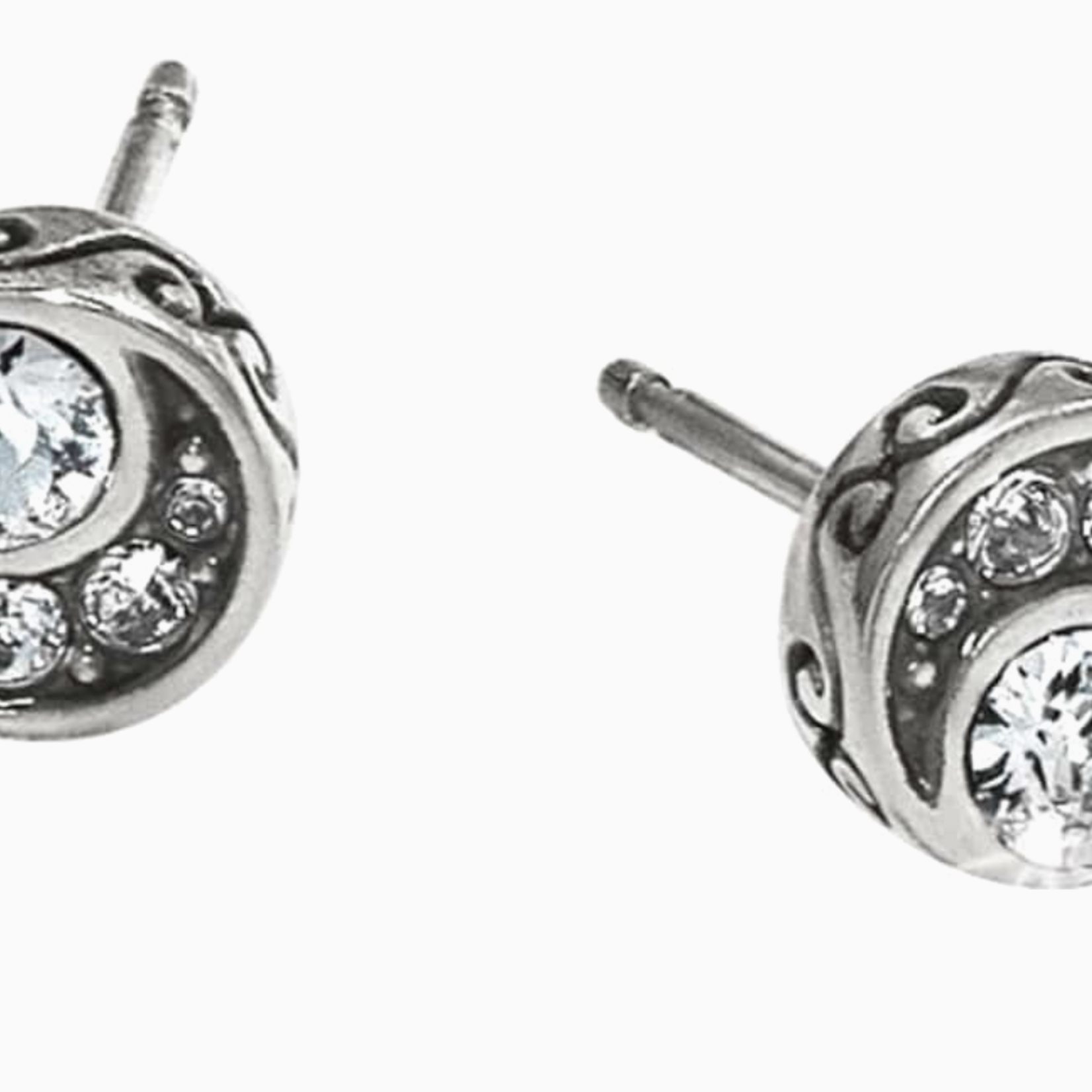 Brighton Brighton Crescent Mini Post Earrings, silver