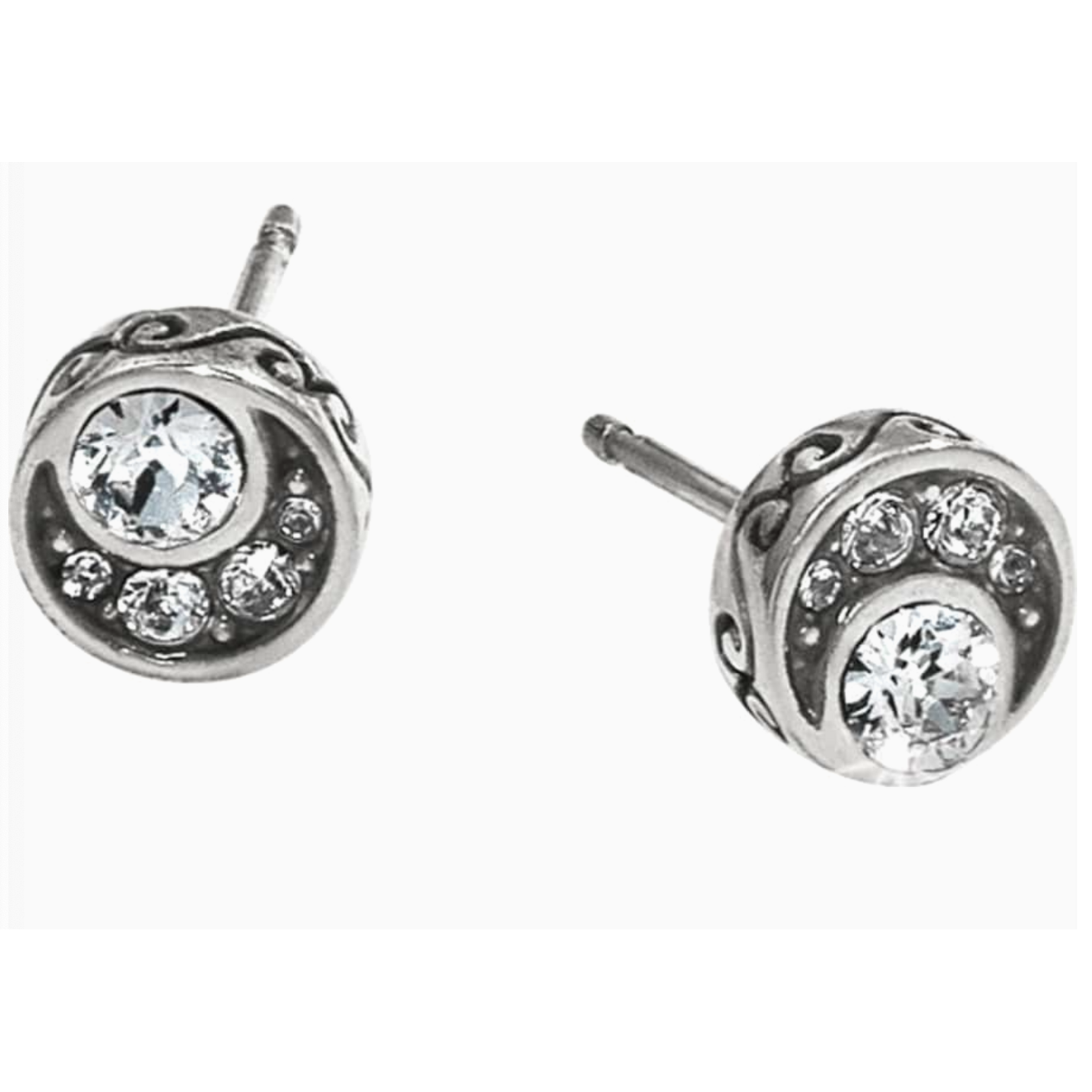 Brighton Brighton Crescent Mini Post Earrings, silver