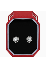 Brighton Shimmer Heart Mini Post Earrings Gift Box, silver