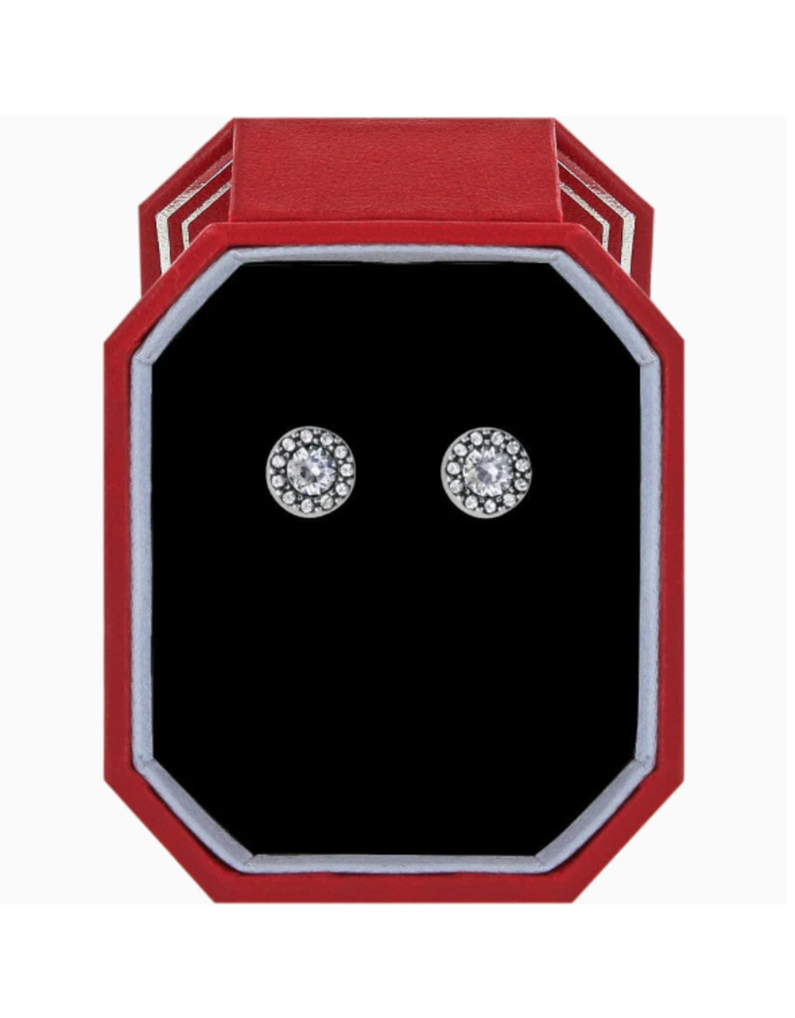 Brighton Illumina Solitaire Post Earrings Gift Box, silver