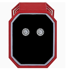 Brighton Illumina Solitaire Post Earrings Gift Box, silver