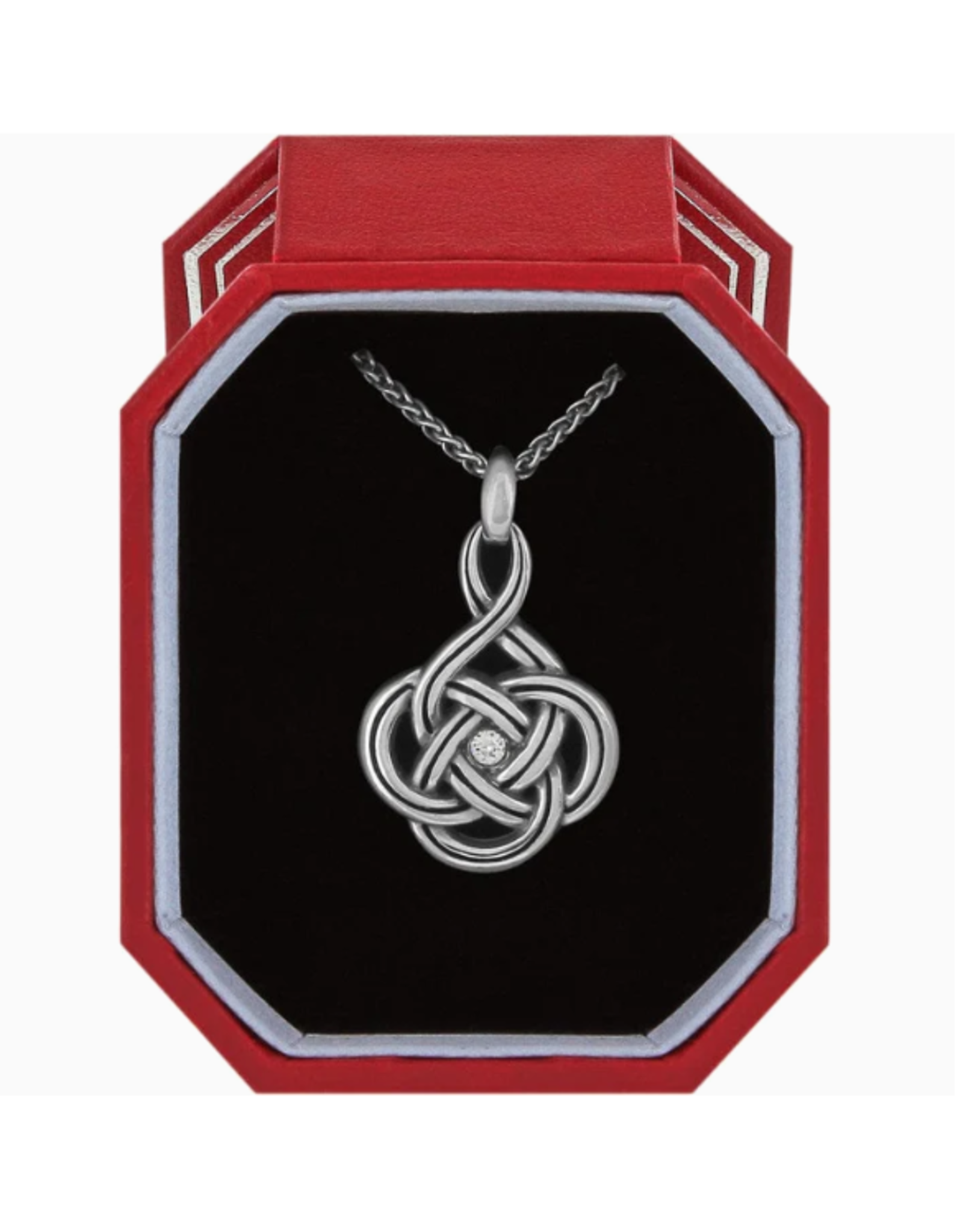 Brighton Interlok Petite Necklace Gift Box, silver