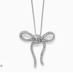 Brighton Illumina Bow Necklace, silver