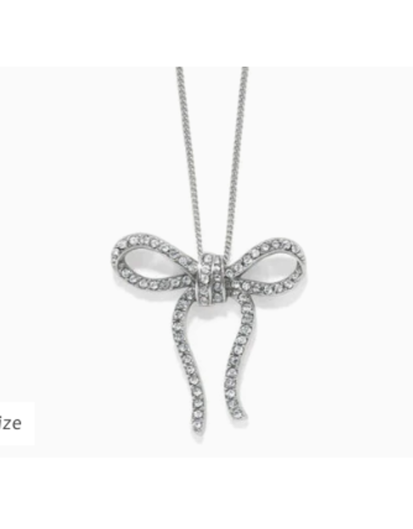 Brighton Illumina Bow Necklace, silver