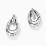 Brighton Brighton Meridian Orbit Post Drop Earrings, silver